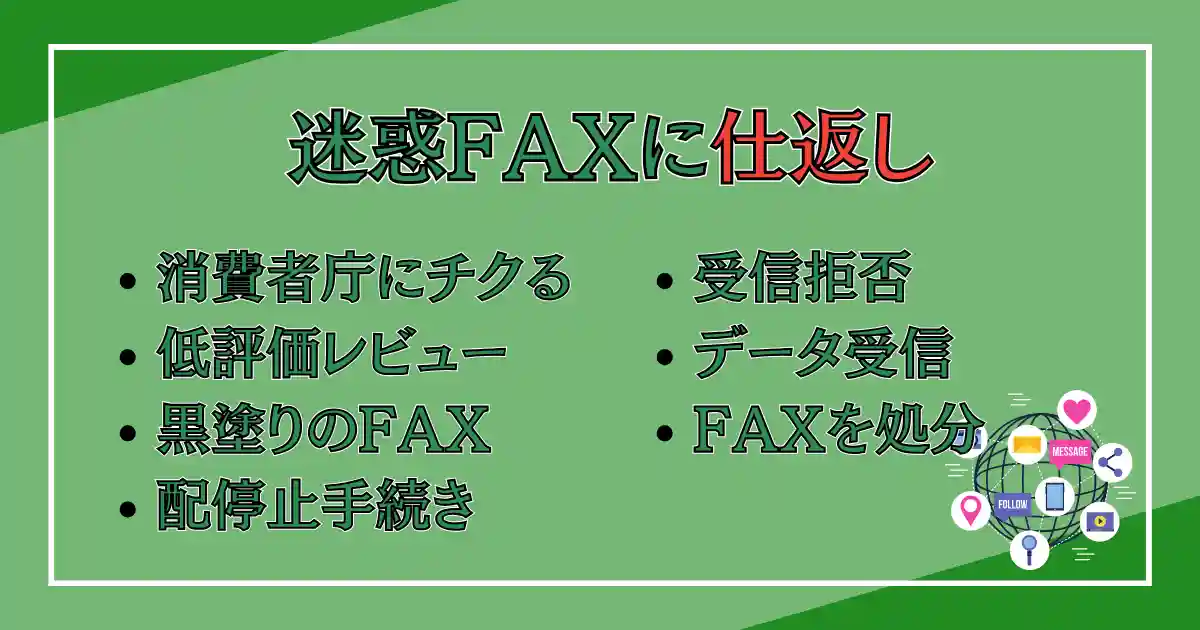 迷惑FAXに仕返しする方法